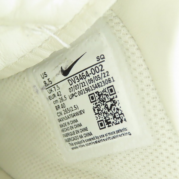 実際に弊社で買取させて頂いたNIKE×AMBUSH/ナイキ×アンブッシュ AIR FORCE 1 LOW SP エアフォース1 DV3464-002/26.5の画像 5枚目