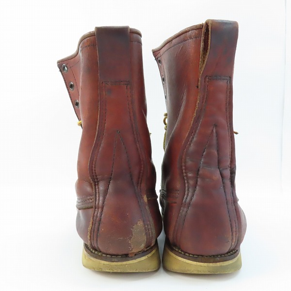 実際に弊社で買取させて頂いたRED WING/レッドウィング 半円犬タグ アイリッシュセッター ブーツ 18142/8Dの画像 1枚目