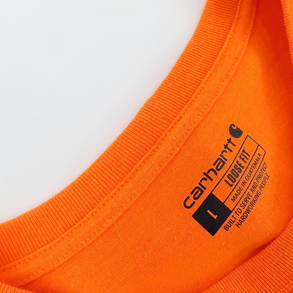 実際に弊社で買取させて頂いたCarhartt/カーハート WORKWEAR S/S POCKET T-SHIRT/Tシャツ K87 BOG/Lの画像 5枚目