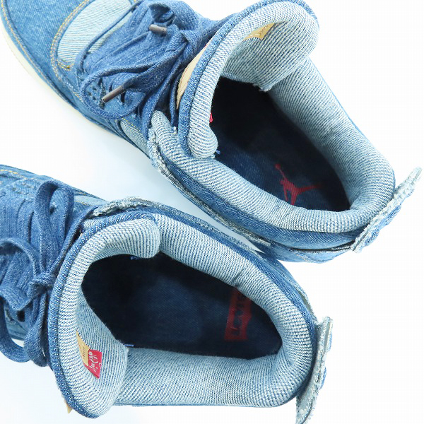 実際に弊社で買取させて頂いたNIKE×LEVI’S/ナイキ×リーバイス AIR JORDAN 4 RETRO NRG/エア ジョーダン 4 レトロ デニム AO2571-401/27.5の画像 4枚目