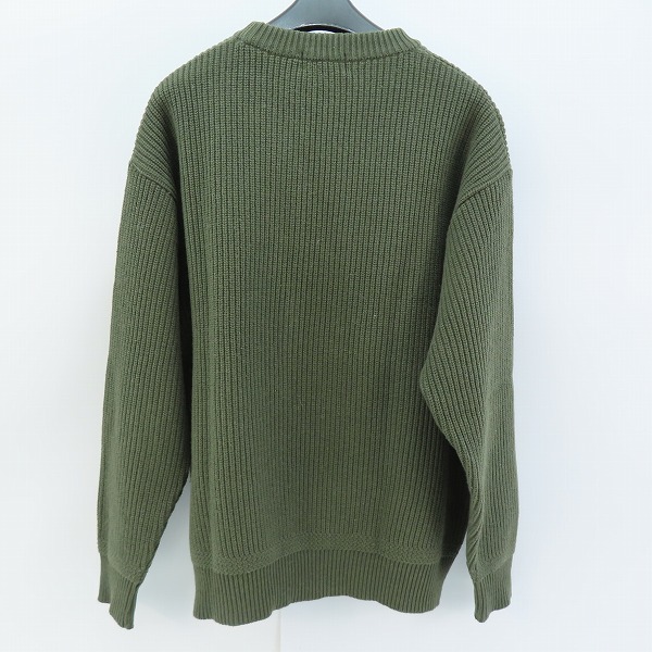 実際に弊社で買取させて頂いたCALEE/キャリー ウール混 ニット/セーター カーキ /Mの画像 1枚目