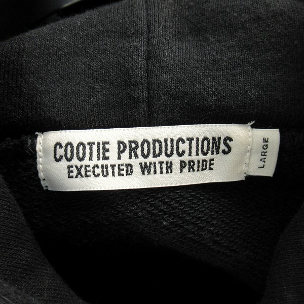 実際に弊社で買取させて頂いたCOOTIE/クーティー 21ss Print Pullover Parka JESUS Black/ジーザス プリント プルオーバー パーカー/Lの画像 3枚目