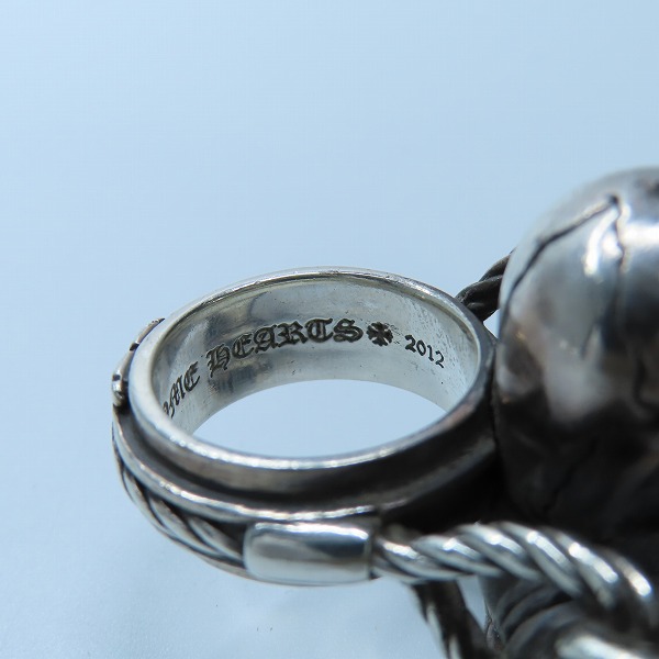 実際に弊社で買取させて頂いたCHROME HEARTS/クロムハーツ FOTI HARRIS CABLE RING/フォティ ハリス ケーブルリング 17号の画像 7枚目