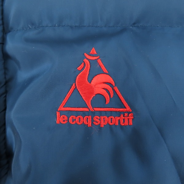 実際に弊社で買取させて頂いたle coq sportif/ルコックスポルティフ ロングコート ダウンコート ロゴ/ネイビー/100-84-7F/QB-580473/Oの画像 5枚目