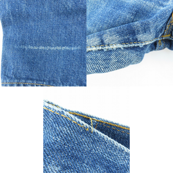 実際に弊社で買取させて頂いたLevis/リーバイス 501 66前期 刻印6/点々 スモールe バックポケットシングル ヴィンテージ デニムパンツ/W29L32の画像 9枚目