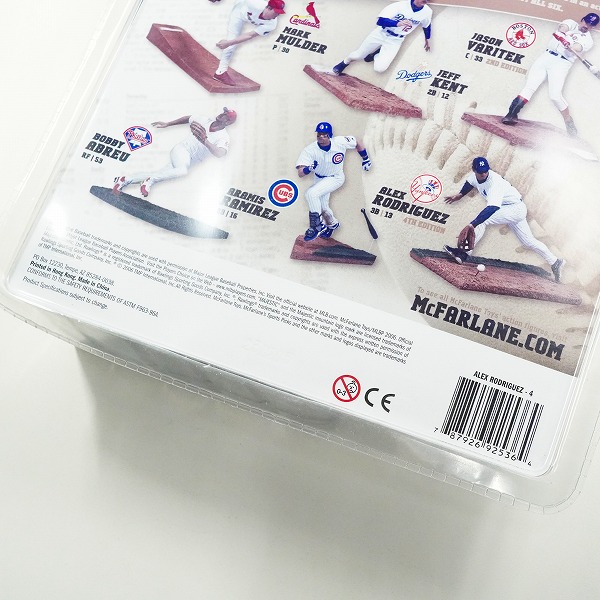 実際に弊社で買取させて頂いた【未開封】McFARLANE TOYS/マクファーレントイズ ニューヨーク・ヤンキース #13 アレックス・ロドリゲス フィギュアの画像 7枚目