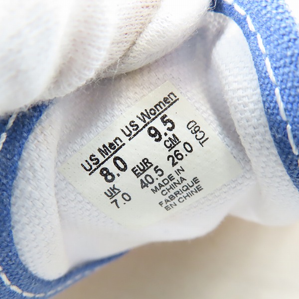 実際に弊社で買取させて頂いたVANS/バンズ  VAN DOREN 星条旗 スニーカー VN-0ZULFP1 /26の画像 5枚目