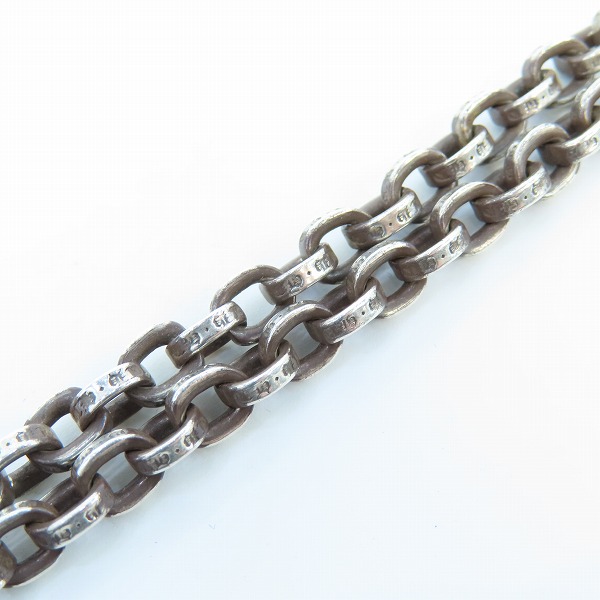 実際に弊社で買取させて頂いたCHROME HEARTS/クロムハーツ PAPER CHAIN 18/ペーパーチェーン 18インチの画像 3枚目