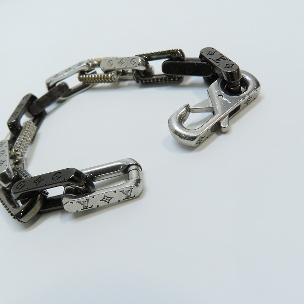 実際に弊社で買取させて頂いたLouis Vuitton/ルイヴィトン ブレスレット モノグラム チェーン ラインストーン M1205Mの画像 7枚目