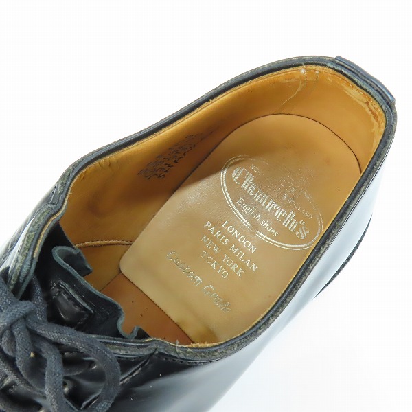 実際に弊社で買取させて頂いたChurch's/チャーチ SHANNON/シャノン プレーントゥシューズ 7313/55Fの画像 4枚目