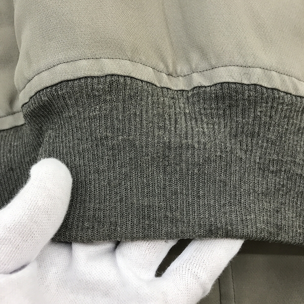 実際に弊社で買取させて頂いたAURALEE/オーラリー SILK TRIPLE CLOTH ZIP BLOUSON/シルク トリプルクロス ジップブルゾン A20SB01TG/4の画像 7枚目