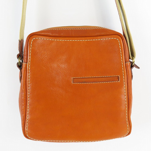 実際に弊社で買取させて頂いた土屋鞄製造所/ツチヤカバン Tone OILNUME/トーンオイルヌメ ジップトップショルダーバッグ/キャメルの画像 1枚目