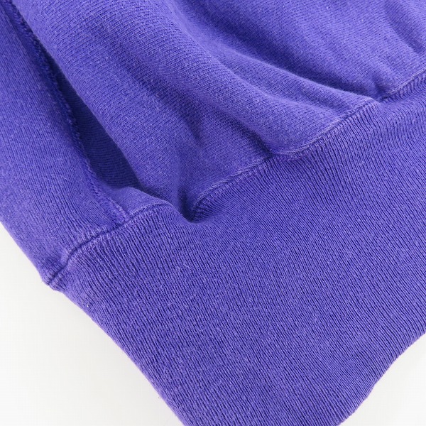 実際に弊社で買取させて頂いたChampion/チャンピオン REVERSE WEAVE スウェット/トレーナー パープル /Sの画像 7枚目