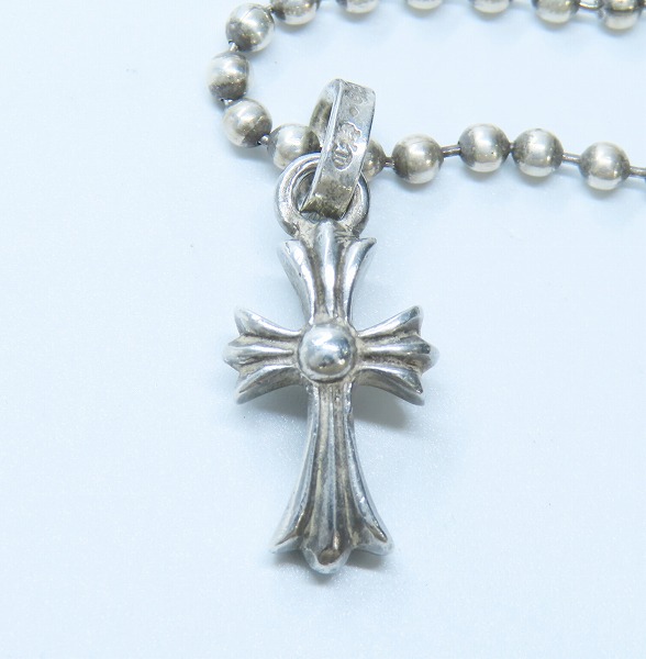 実際に弊社で買取させて頂いた【原本/インボイス】CHROME HEARTS/クロムハーツ CRS BBY FAT/CHクロス ベビーファットチャーム ボールチェーン付きの画像 1枚目