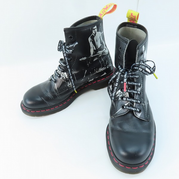 実際に弊社で買取させて頂いたDr.Martens/ドクターマーチン SEX PISTOLS BACKHAND STRAW GRAIN 8ホールブーツ/1460 SXP/UK8