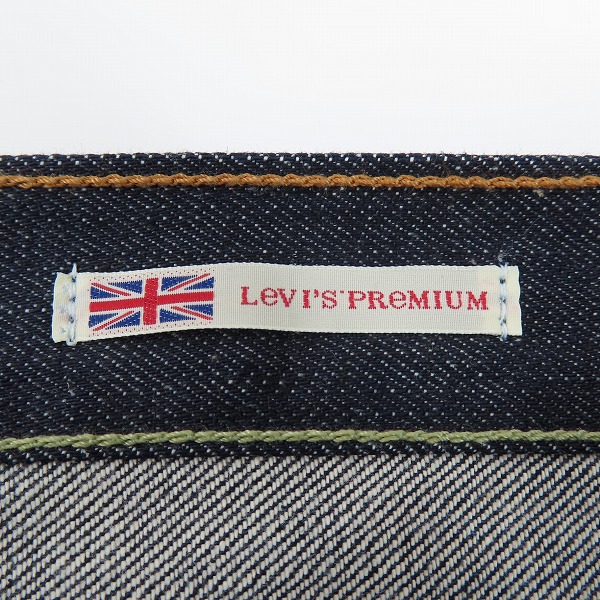 実際に弊社で買取させて頂いた【未使用】LEVIS/リーバイス 501 PREMIUM デニムパンツ 赤耳 牛革 UK501-0001/W32/L36の画像 3枚目