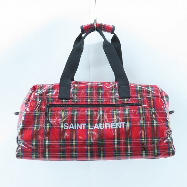 実際に弊社で買取させて頂いたSAINT LAURENT/サンローラン  NUXX/ヌックス チェック 2WAY ダッフルバッグ