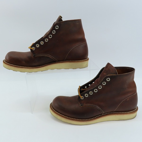 実際に弊社で買取させて頂いたRED WING/レッドウィング アイリッシュセッター プレーントゥ ブーツ 9111/7.5Dの画像 3枚目