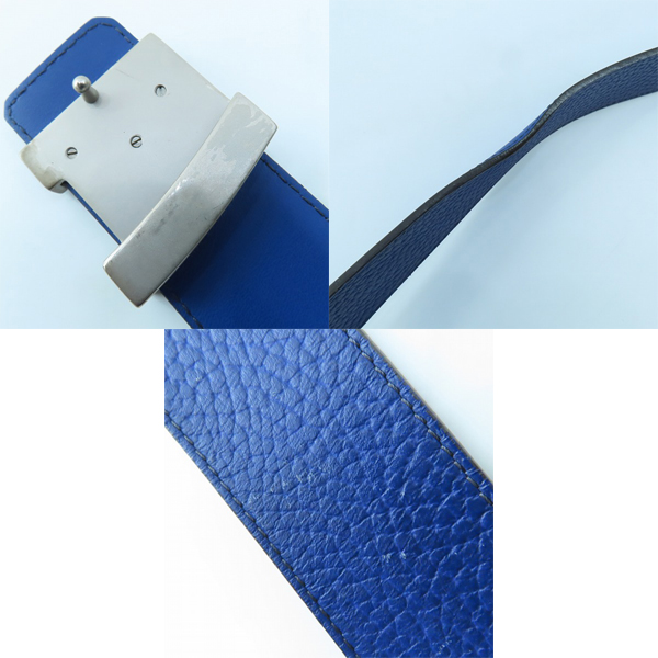 実際に弊社で買取させて頂いたLOUIS VUITTON/ルイヴィトン レザー サンチュール イニシャルLV ベルト M9125/95/38の画像 8枚目
