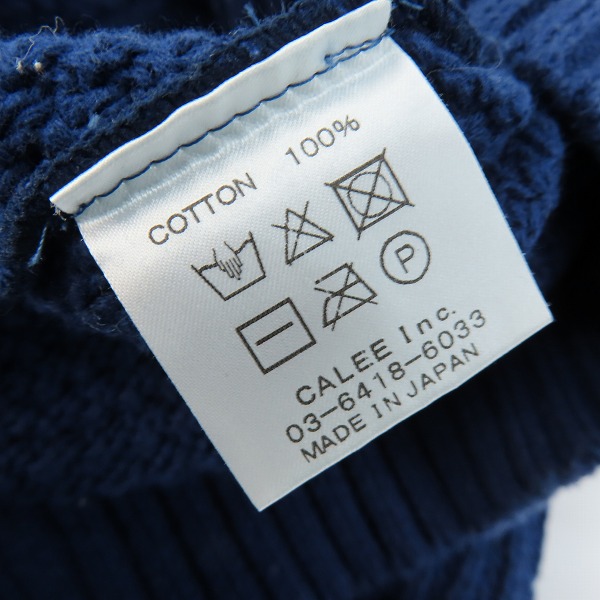 実際に弊社で買取させて頂いたCALEE/キャリー ニット/セーター ネイビー /Lの画像 3枚目