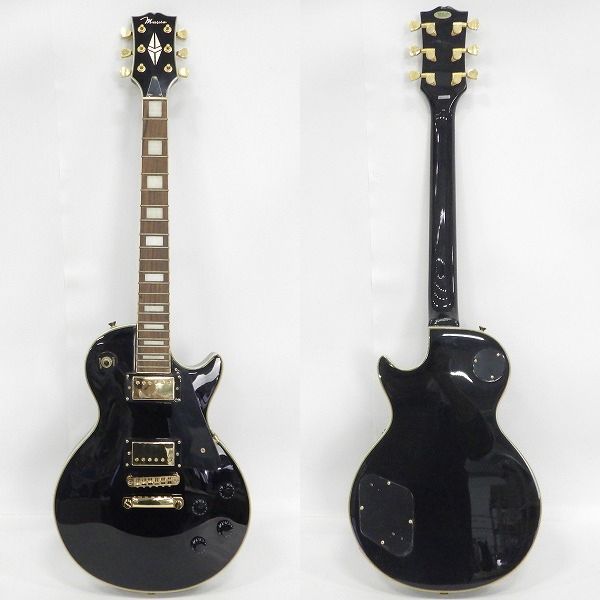 実際に弊社で買取させて頂いた★【弦無し】Mavis/メイビス レスポールカスタムType エレキギター セットネック ソフトケース付の画像 1枚目