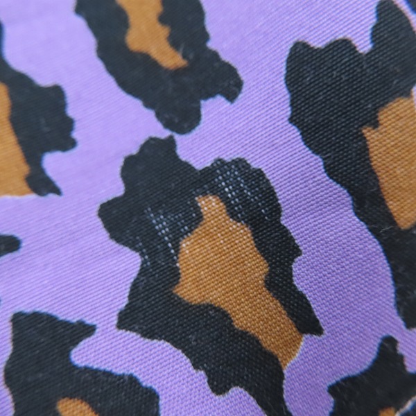 実際に弊社で買取させて頂いたWACKO MARIA/ワコマリア LEOPARD HAWAIIAN SHIRT L/S レオパード ハワイアンシャツ/アロハシャツ パープル/XLの画像 4枚目