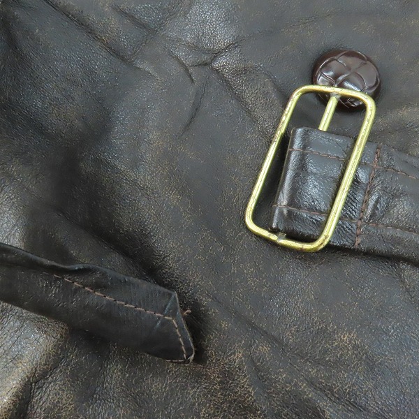 実際に弊社で買取させて頂いたEuro Vintage/ユーロヴィンテージ Napredak Tešanj社製 レザー ジャケット /50ベルト付の画像 5枚目