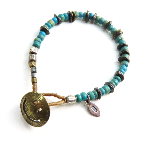 実際に弊社で買取させて頂いたAMP JAPAN/アンプジャパン Coconut Beads Bracelet/ココナッツ ビーズ ブレスレット ブルー