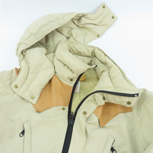 実際に弊社で買取させて頂いたRocky Mountain Featherbed×BEAMS/ロッキーマウンテンフェザーベッド×ビームス ダウンジャケット レザー切替 38の画像 4枚目