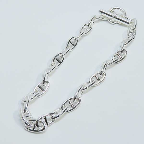 実際に弊社で買取させて頂いたHERMES/エルメス シェーヌダンクルGM 29リンク ネックレス の画像 6枚目