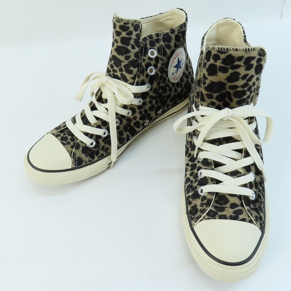 実際に弊社で買取させて頂いたCONVERSE/コンバース  ALL STAR LEOPARDFUR HI/オールスター レオパードファー ハイカット スニーカー1SD081/26.5