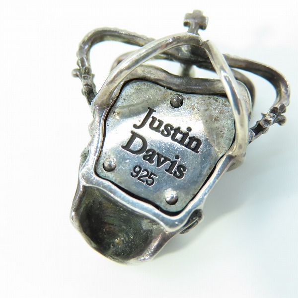 実際に弊社で買取させて頂いたJustin Davis/ジャスティンデイビス エッセンシャルスカルペンダントｗ/サファイア SPJ155の画像 5枚目