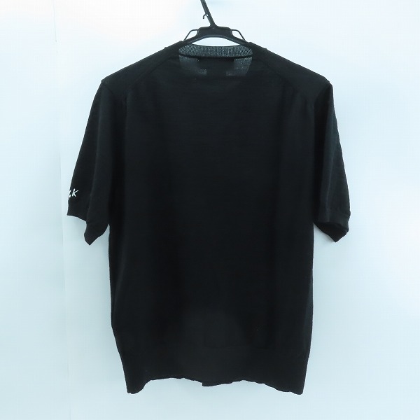 実際に弊社で買取させて頂いたBLACK COMME des GARCONS/ブラックコムデギャルソン ショートスリーブ ニット カーディガン 1ON010/AD2014 Lの画像 1枚目