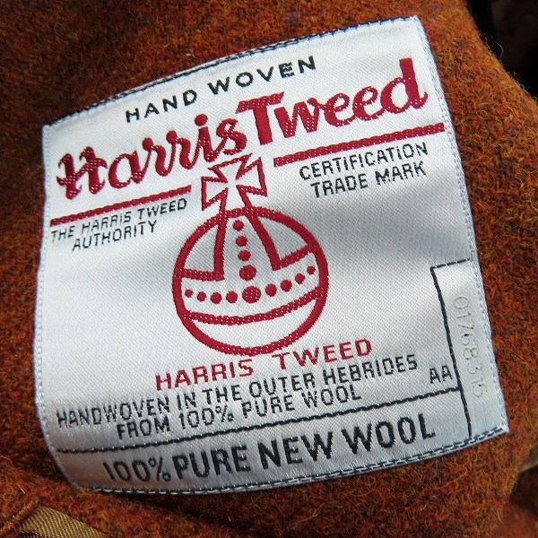 実際に弊社で買取させて頂いたBrooks Brothers/ブルックスブラザーズ  Harris Tweed/ハリスツイード 2B ジャケット  42Sの画像 5枚目