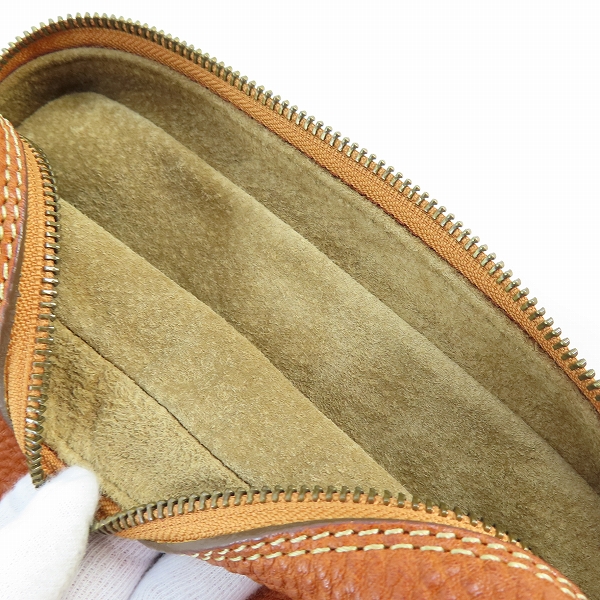 実際に弊社で買取させて頂いた土屋鞄製造所/ツチヤカバン Tone OILNUME/トーンオイルヌメ ジップトップショルダーバッグの画像 6枚目