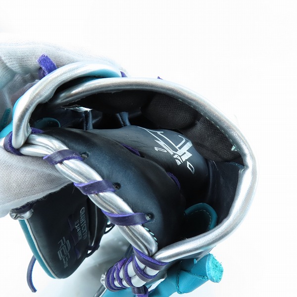 実際に弊社で買取させて頂いたRawlings/ローリングス HYPER TECH COLOR SYNC 軟式 外野手 右投げ用 グローブ GR4HTCY719の画像 4枚目