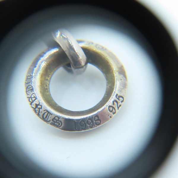 実際に弊社で買取させて頂いたCHROME HEARTS/クロムハーツ タイニーCHクロスチャームの画像 5枚目