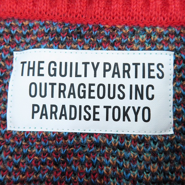 実際に弊社で買取させて頂いたWACKO MARIA/ワコマリア 22AW YULA 百女図 MOHAIR KNIT JACQUARD SWEATER セーター/XLの画像 2枚目