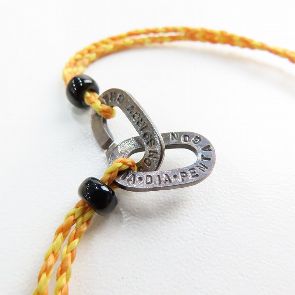 実際に弊社で買取させて頂いたAMP JAPAN/アンプジャパン チェーンモチーフ ブレスレット イエローの画像 4枚目