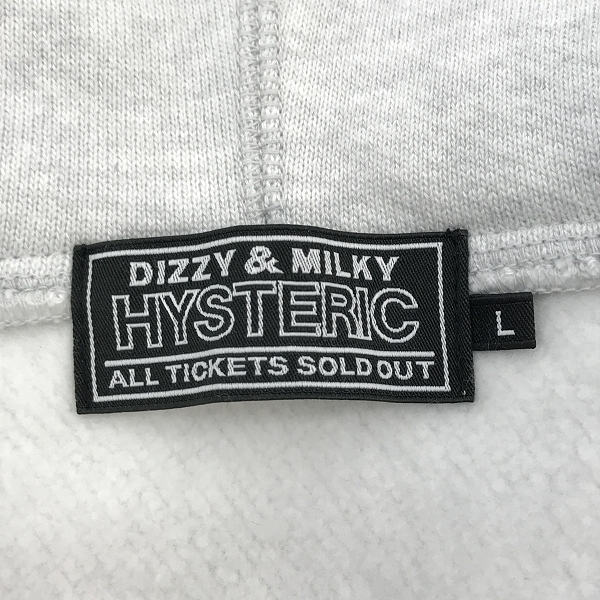 実際に弊社で買取させて頂いたHYSTERIC GLAMOUR/ヒステリックグラマー SPEEDSTER プリント ジップアップ パーカー 02233CF03 /Lの画像 2枚目