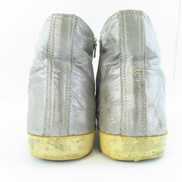 実際に弊社で買取させて頂いた【観賞用】GOLDEN GOOSE/ゴールデングース サイドジップスニーカー シルバー/42の画像 1枚目