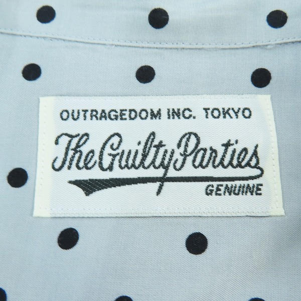 実際に弊社で買取させて頂いたWACKO MARIA/ワコマリア ドット柄 オープンカラー 半袖シャツ/アロハシャツ XLの画像 2枚目