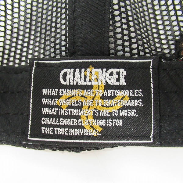 実際に弊社で買取させて頂いたCHALLENGER × SAM'S/チャレンジャー×サムズ CAMS メッシュキャップ ブラックの画像 5枚目