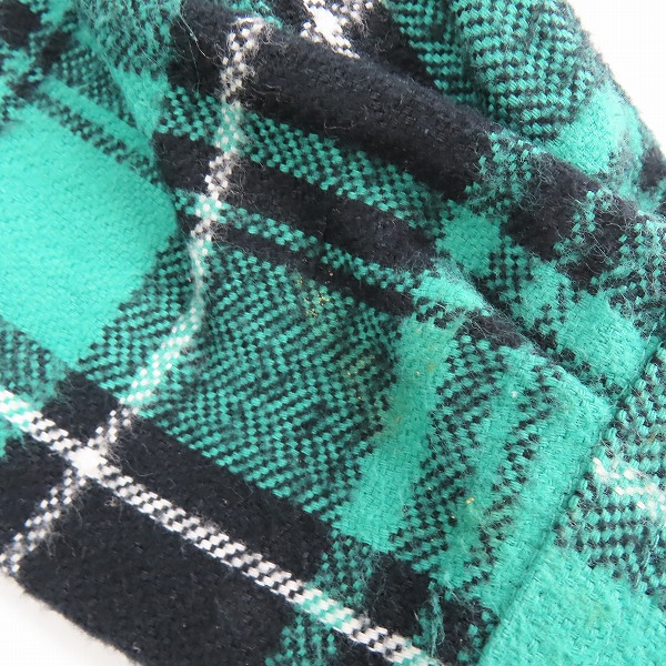 実際に弊社で買取させて頂いたCALEE/キャリー 長袖 チェックシャツ/ネルシャツ グリーン×ブラック /Mの画像 6枚目