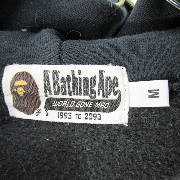実際に弊社で買取させて頂いたA BATHING APE/アベイシングエイプ マルチロゴ プリント ジップ アップ パーカー 001ZPC301005X/Mの画像 2枚目