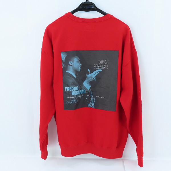 実際に弊社で買取させて頂いたWACKO MARIA/ワコマリア 23AW BLUE NOTE SWEAT SHIRT クルーネック スウェット レッド/XLの画像 1枚目