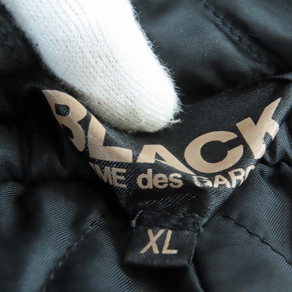 実際に弊社で買取させて頂いたBLACK COMME des GARCONS/ブラックコムデギャルソン フーデッドコート 1P-C003/AD2015 XLの画像 2枚目