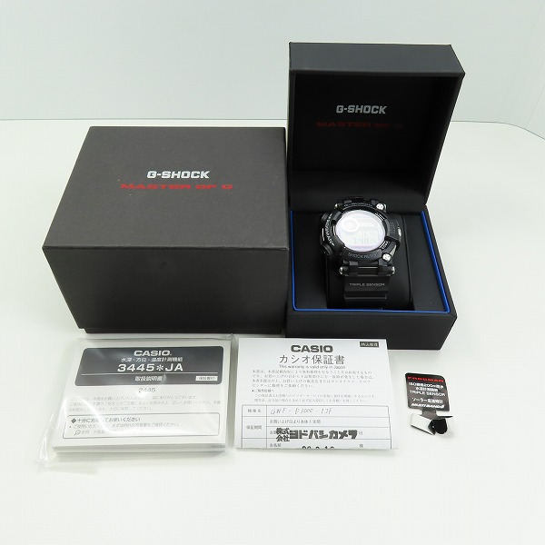 実際に弊社で買取させて頂いたG-SHOCK/Gショック FROGMAN/フロッグマン MASTER OF G/マスターオブG タフソーラー GWF-D1000-1JFの画像 9枚目