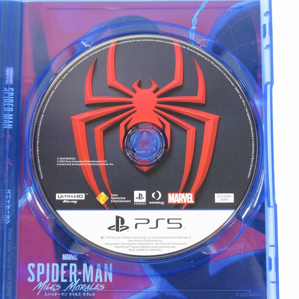 実際に弊社で買取させて頂いたPS5ソフト Marvel's Spider-Man: Miles Morales Ultimate Edition/スパイダーマン マイルズ・モラレス【動作未確認】の画像 3枚目