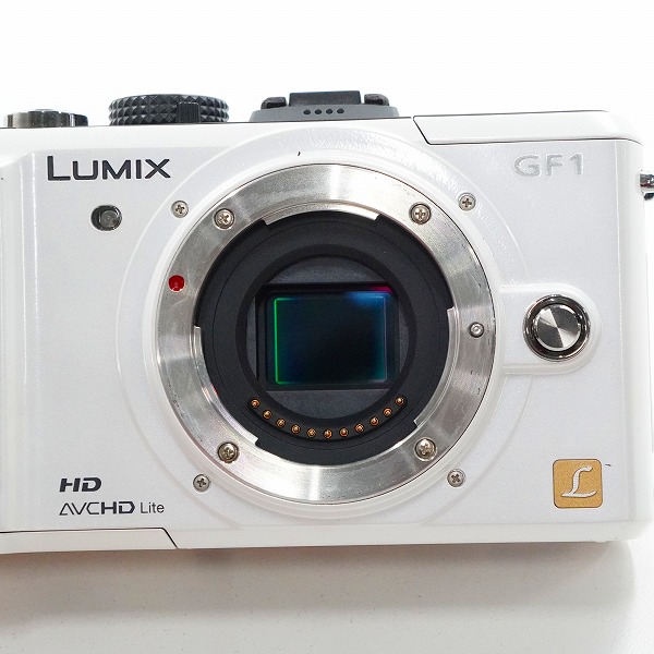 実際に弊社で買取させて頂いたPanasonic/パナソニック LUMIX DMC-GF1 ミラーレス一眼 デジタルカメラ ボディ 動作確認済みの画像 1枚目